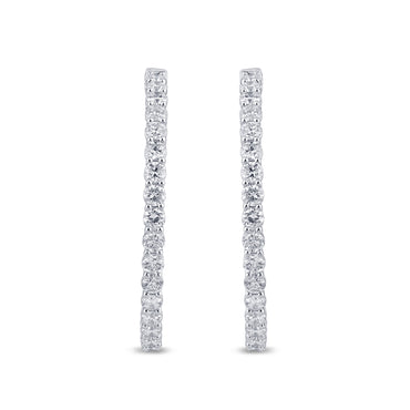 2.06 CTS T.W. HOOP EARRINGS