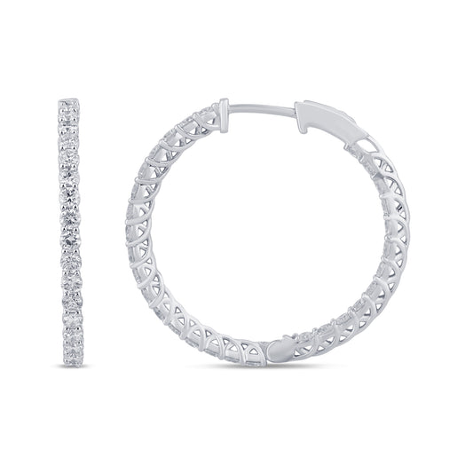 2.06 CTS T.W. HOOP EARRINGS