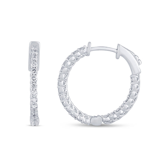 0.5 CTS T.W. HOOP EARRINGS