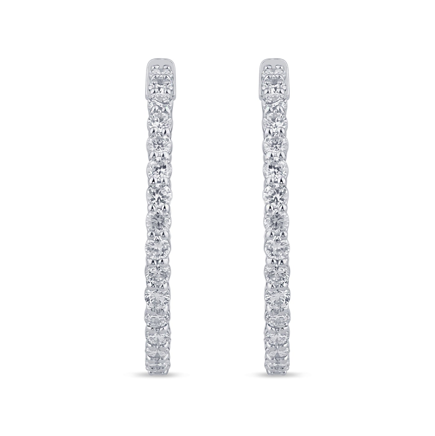 1.62 CTS T.W. HOOP EARRINGS