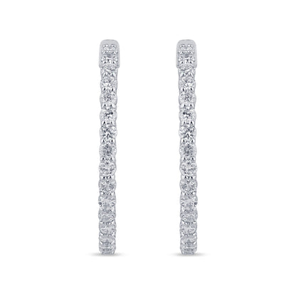1.62 CTS T.W. HOOP EARRINGS