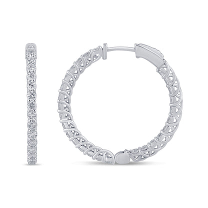 1.62 CTS T.W. HOOP EARRINGS