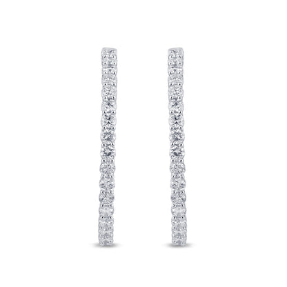 2.06 CTS T.W. HOOP EARRINGS