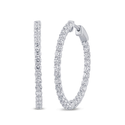 2.06 CTS T.W. HOOP EARRINGS