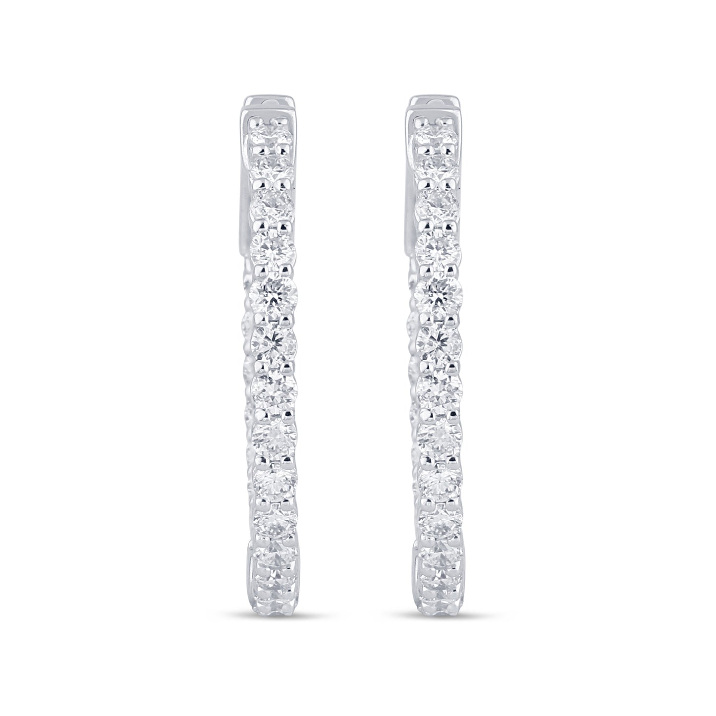 1 CTS T.W. HOOP EARRINGS