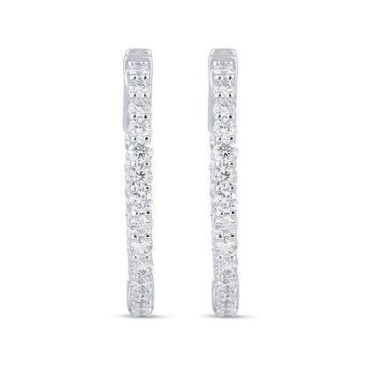 1 CTS T.W. HOOP EARRINGS