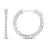 0.82 CTS T.W. HOOP EARRINGS