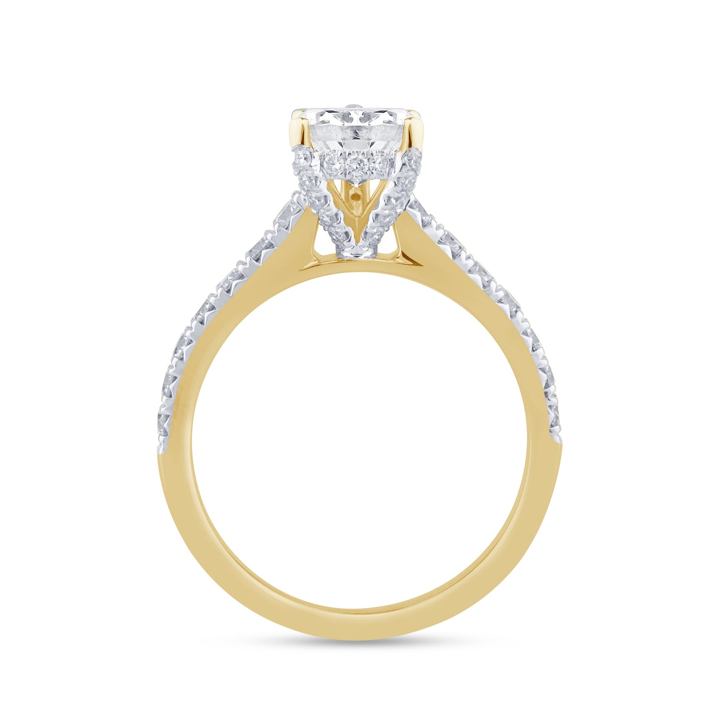 0.62 CTS T.W. WEDDING RING