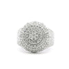 92.5 SILVER 2.56 CTS T.W. MEN RING