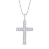 1.93 CTS T.W. CROSS PENDANT