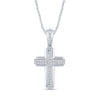 1.11 CTS T.W. CROSS PENDANT