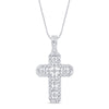 1.78 CTS T.W. CROSS PENDANT