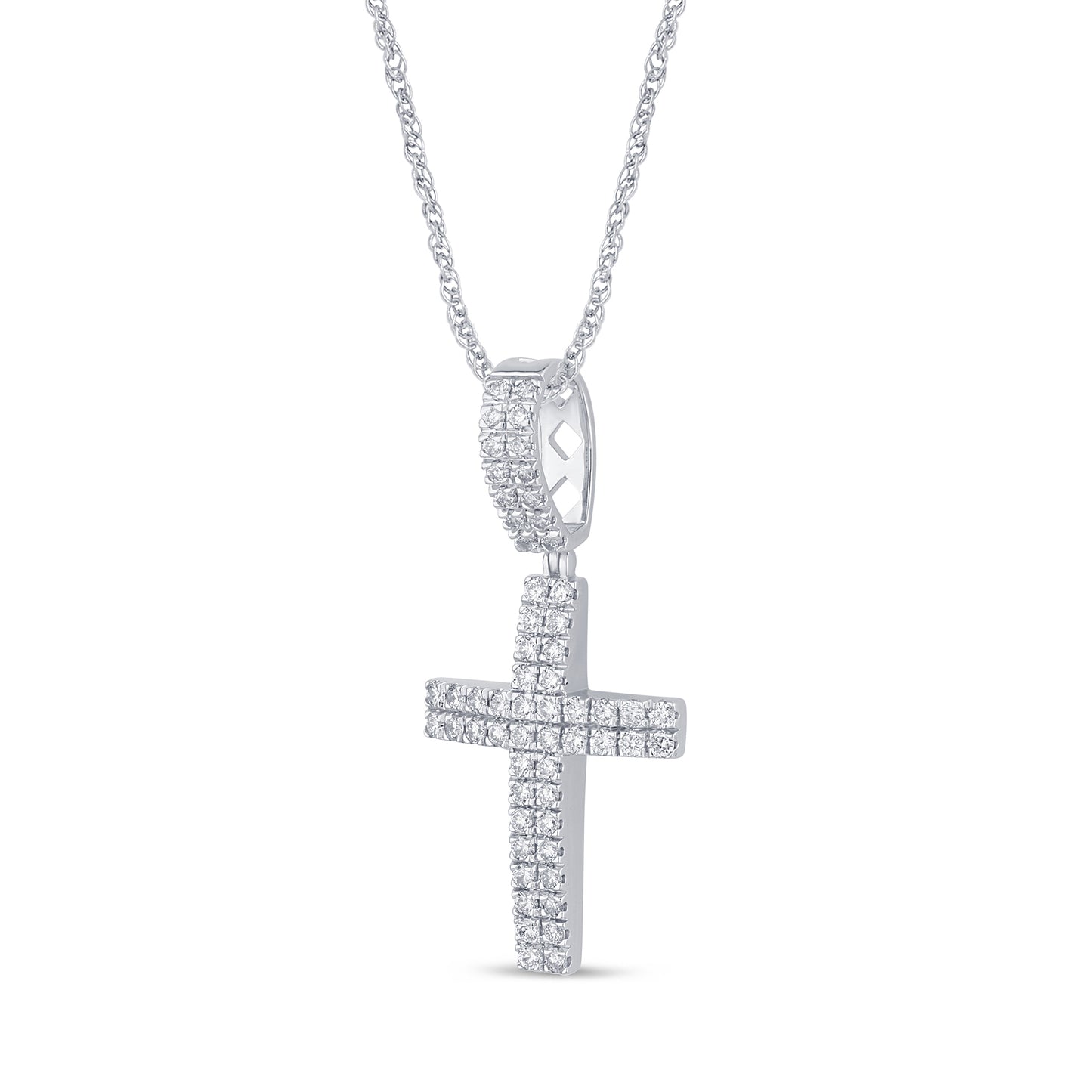 2.11 CTS T.W. CROSS PENDANT