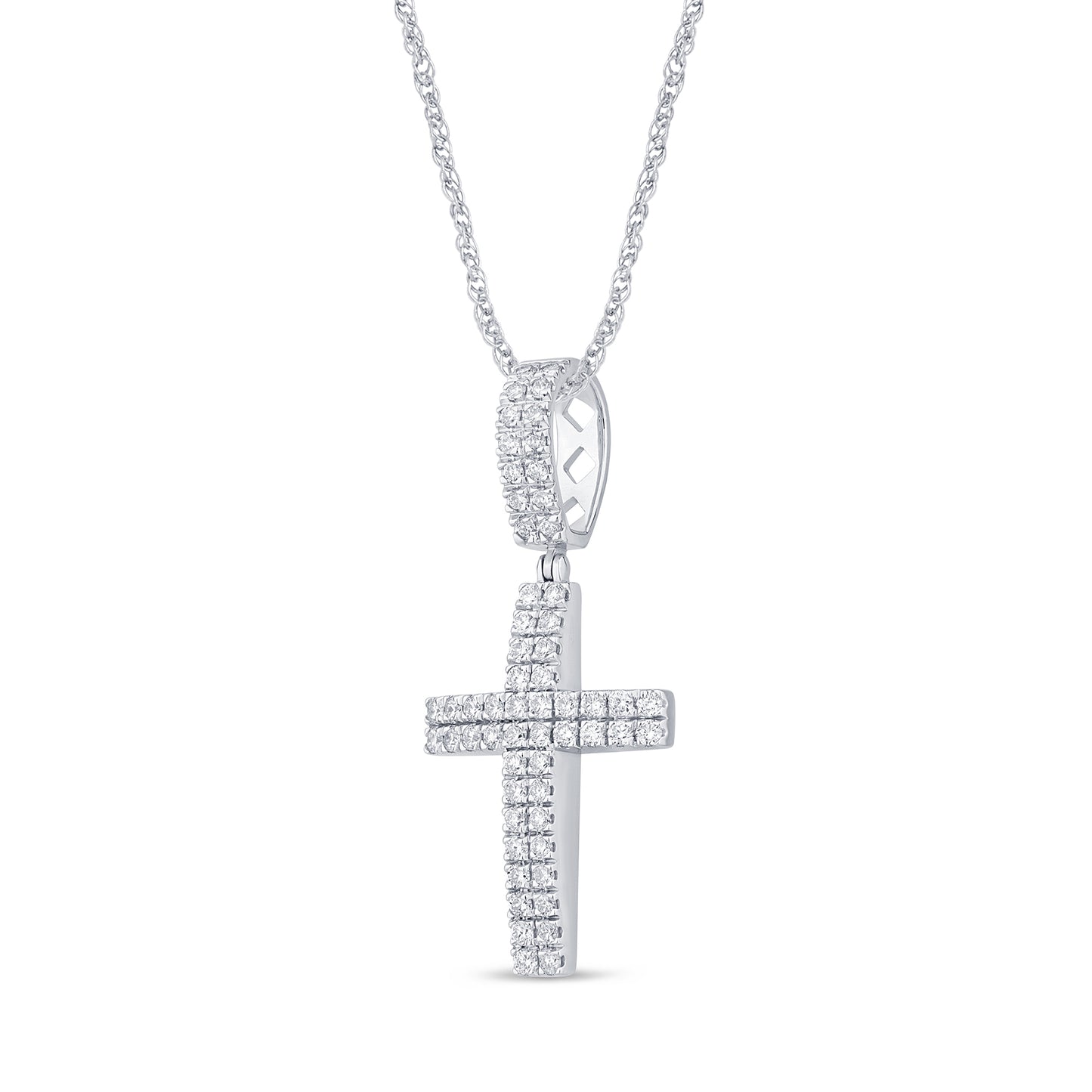 3.04 CT T.W. CROSS PENDANT