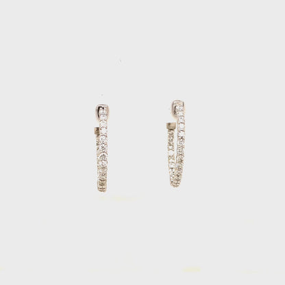 0.82 CTS T.W. HOOP EARRINGS