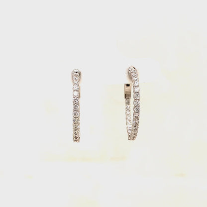 2.06 CTS T.W. HOOP EARRINGS