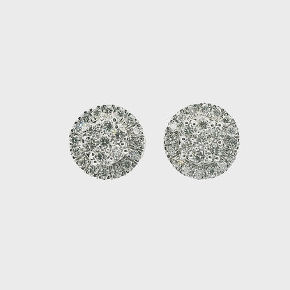 92.5 silver 2.03 CT Earrings