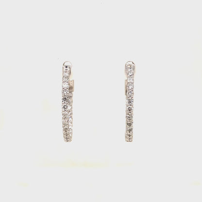 1 CTS T.W. HOOP EARRINGS