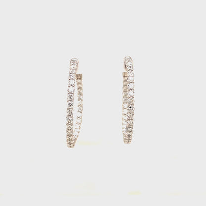 1.62 CTS T.W. HOOP EARRINGS