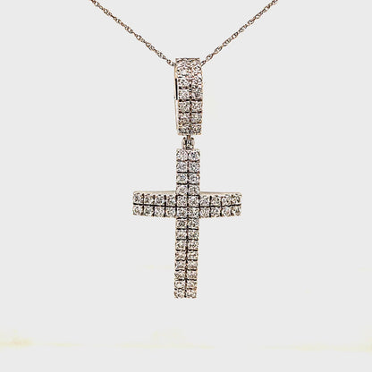3.04 CT T.W. CROSS PENDANT